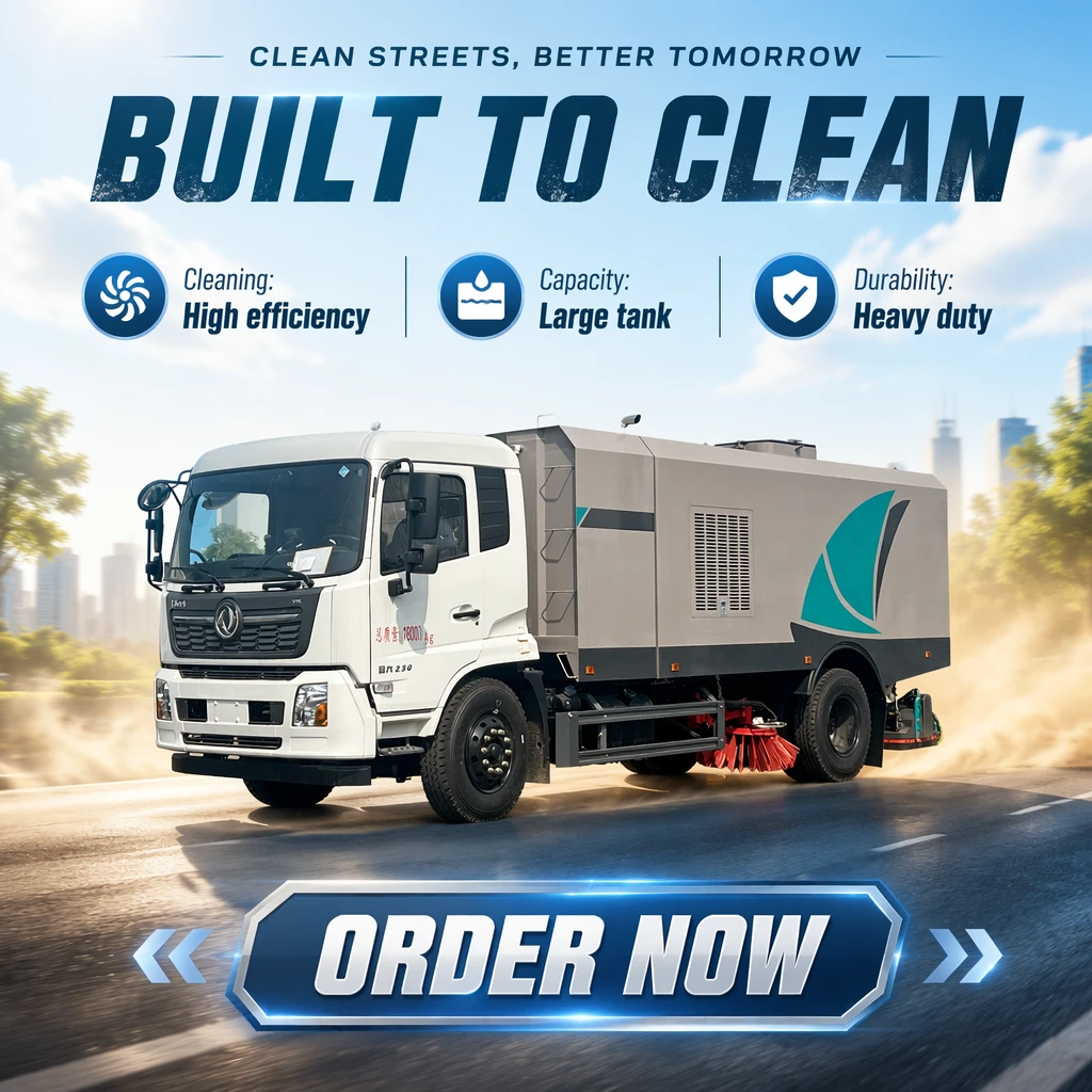 Aspiradora de uso dual CL5180TXC6GX-A de montaje trasero de Dongfeng Tianjin, adecuada para limpieza seca y húmeda, 18000kg, 1 año de garantía