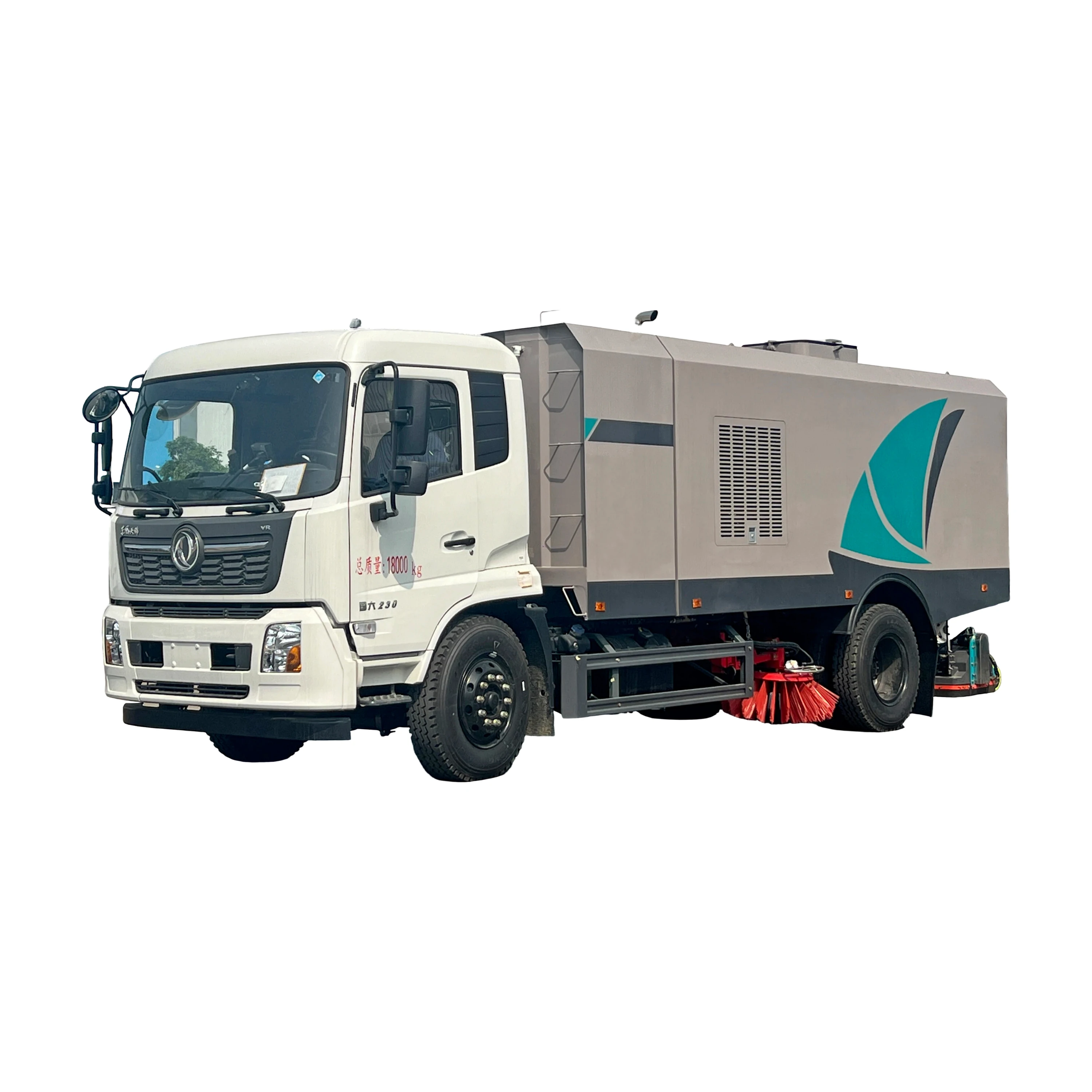 Aspiradora de uso dual CL5180TXC6GX-A de montaje trasero de Dongfeng Tianjin, adecuada para limpieza seca y húmeda, 18000kg, 1 año de garantía