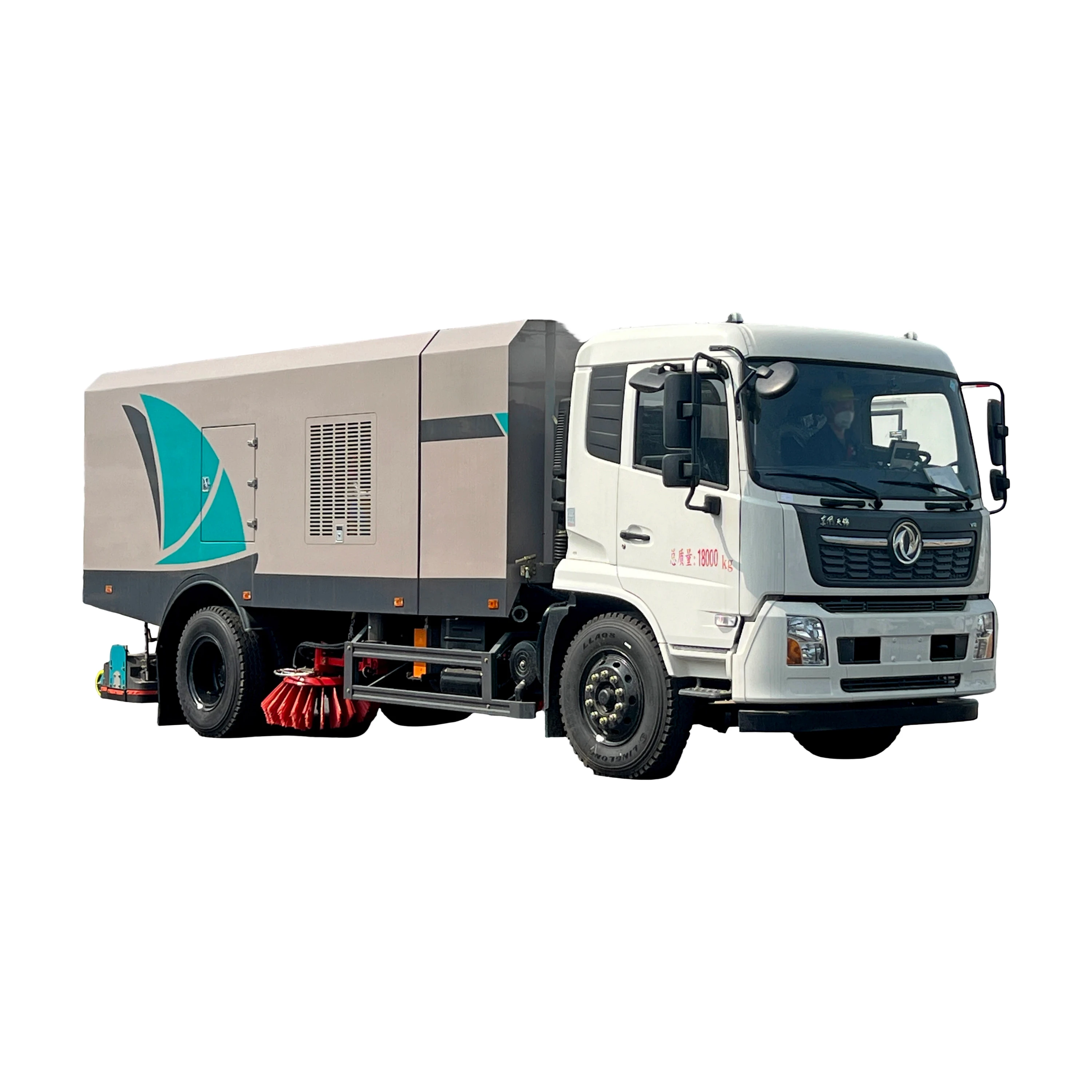 Aspiradora de uso dual CL5180TXC6GX-A de montaje trasero de Dongfeng Tianjin, adecuada para limpieza seca y húmeda, 18000kg, 1 año de garantía