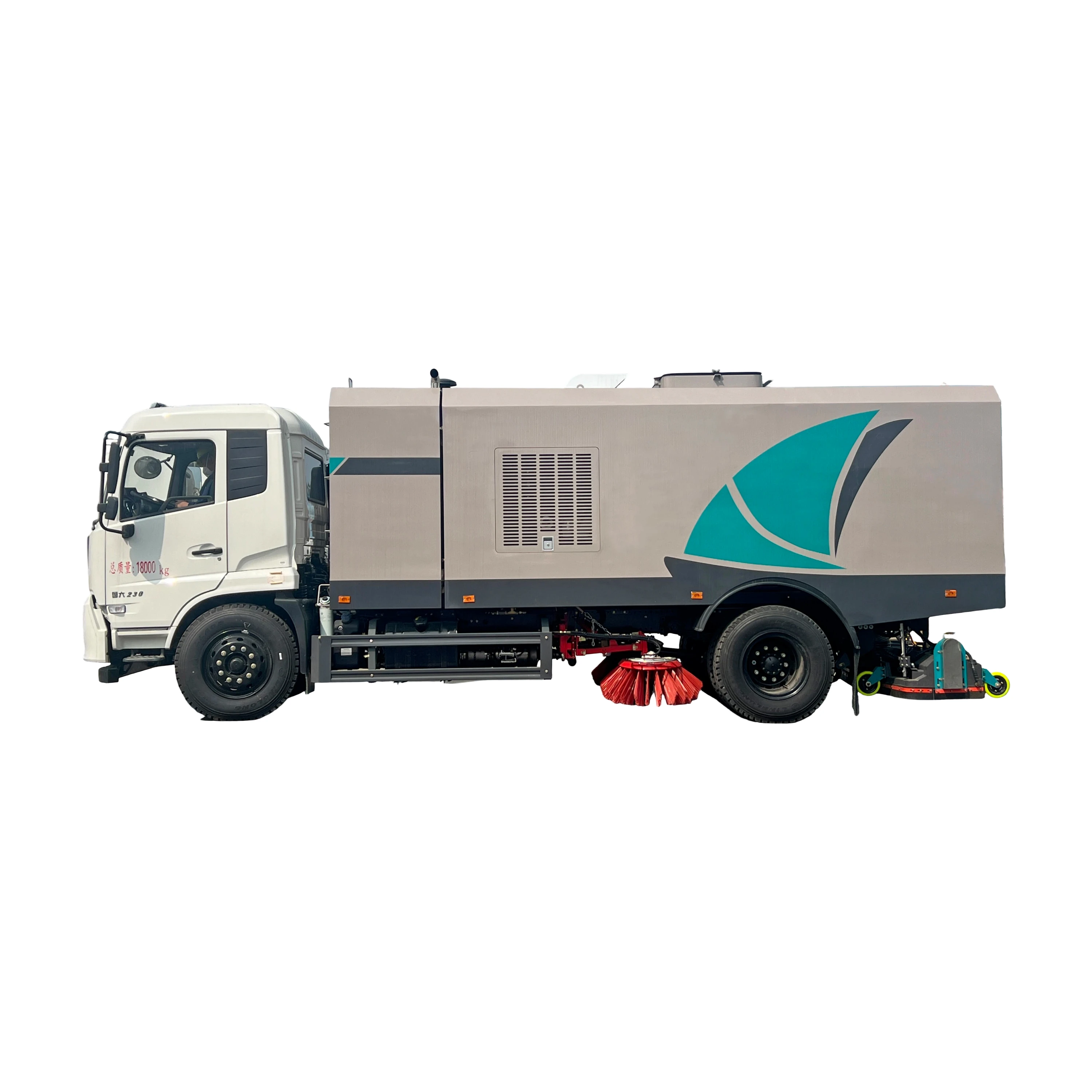 Aspiradora de uso dual CL5180TXC6GX-A de montaje trasero de Dongfeng Tianjin, adecuada para limpieza seca y húmeda, 18000kg, 1 año de garantía
