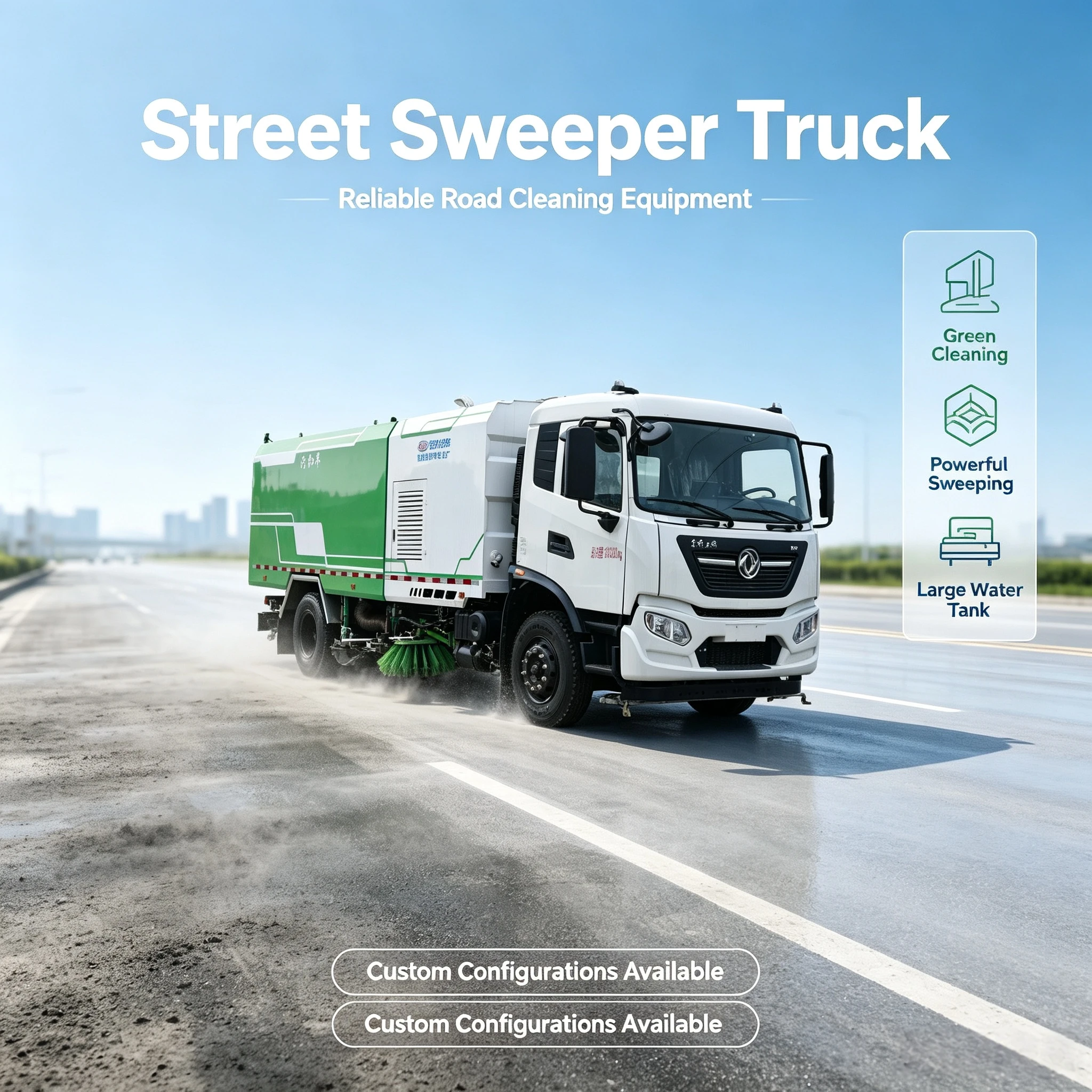 CLW5180TXSD6 Dongfeng Tianjin Vehículo de Limpieza y Limpieza con Bomba de Enganche de Cilindro 18000kg