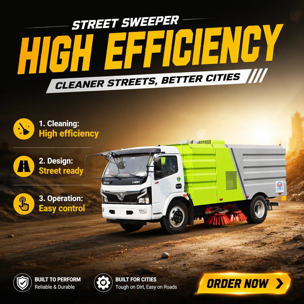 CLW5120TSL6 barredor Dongfeng Nuevo Dali Carda Barredor de Calle con Motor & Enganche