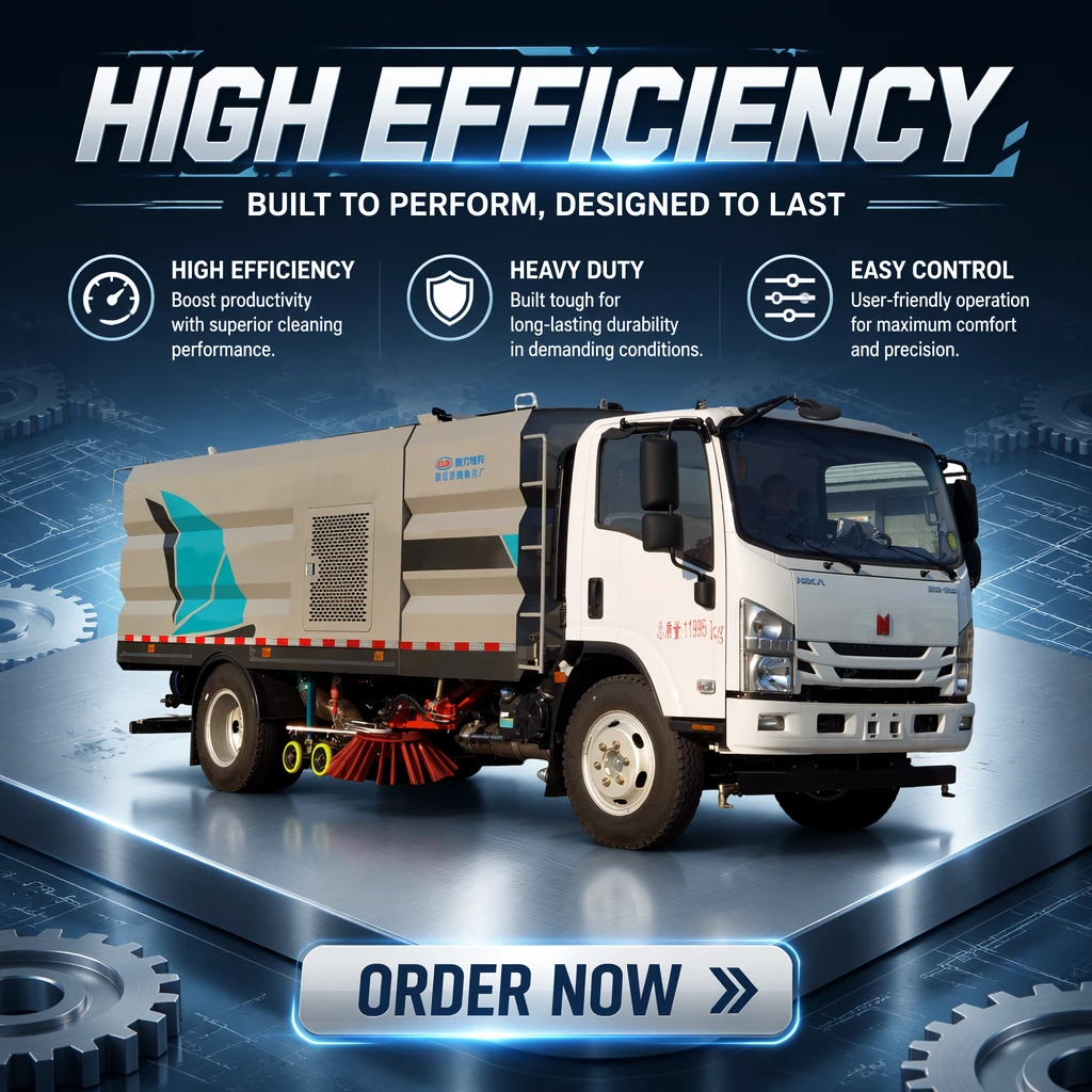 Vehículo barredor de Isuzu Qingling CL5120TXS6BGX con bomba de motor y engranaje & Gear