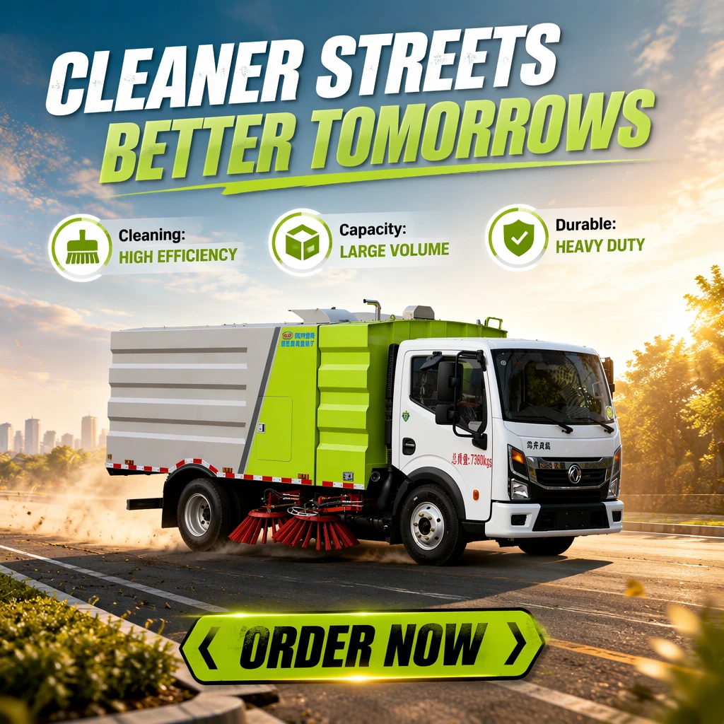 CL5070TSLE6 Camión ligero de limpieza de calles Dolika Euro 6 Automático Diesel