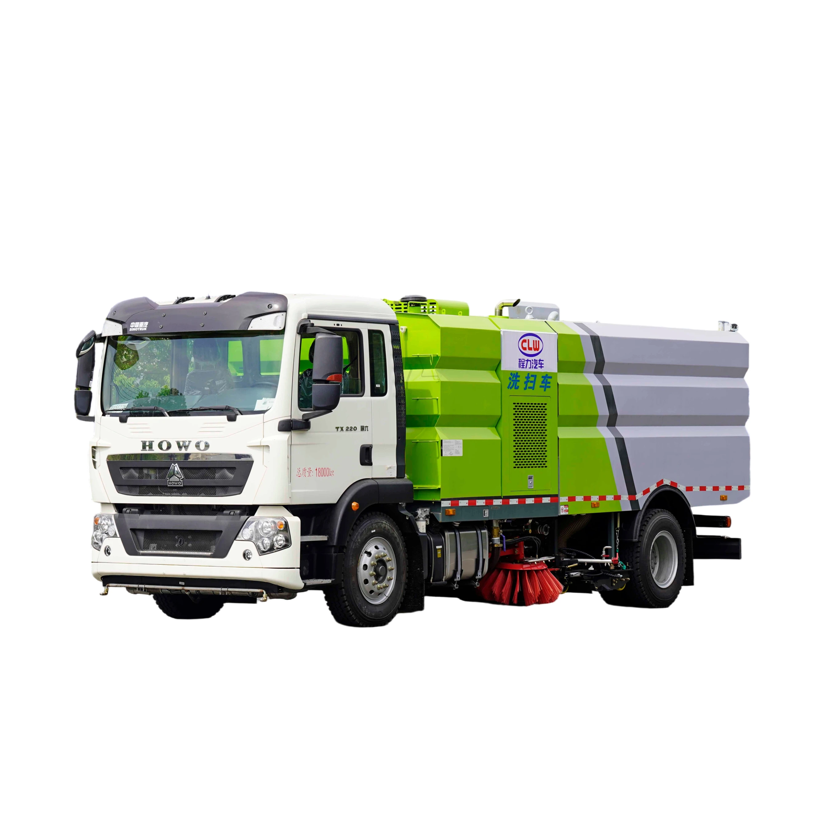 CL5181TXSZ6GX Vehículo Limpieza y Escobado SinotrukNX con Bomba de Motor 18000kg 8925x2530x3150mm