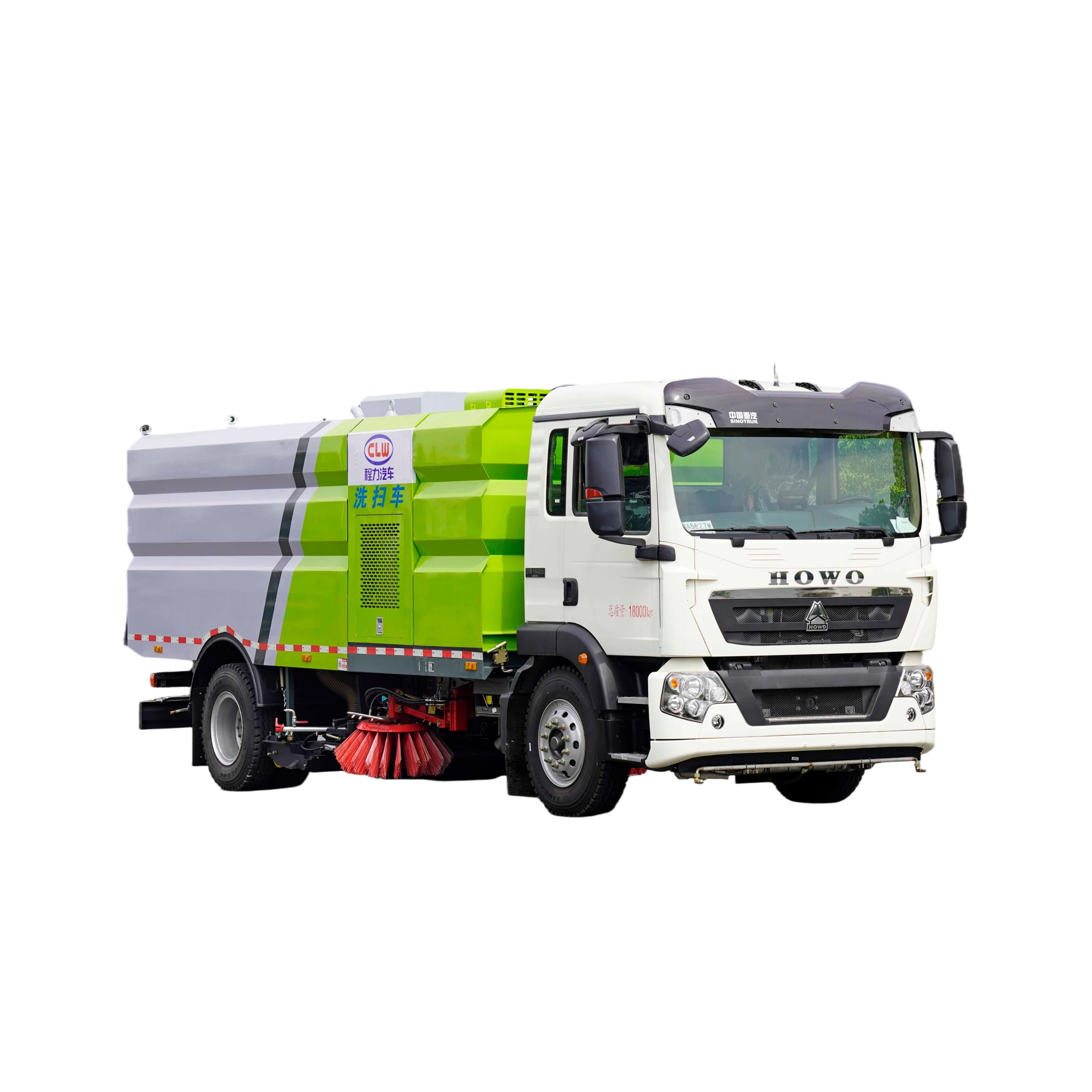 CL5181TXSZ6GX Vehículo Limpieza y Escobado SinotrukNX con Bomba de Motor 18000kg 8925x2530x3150mm