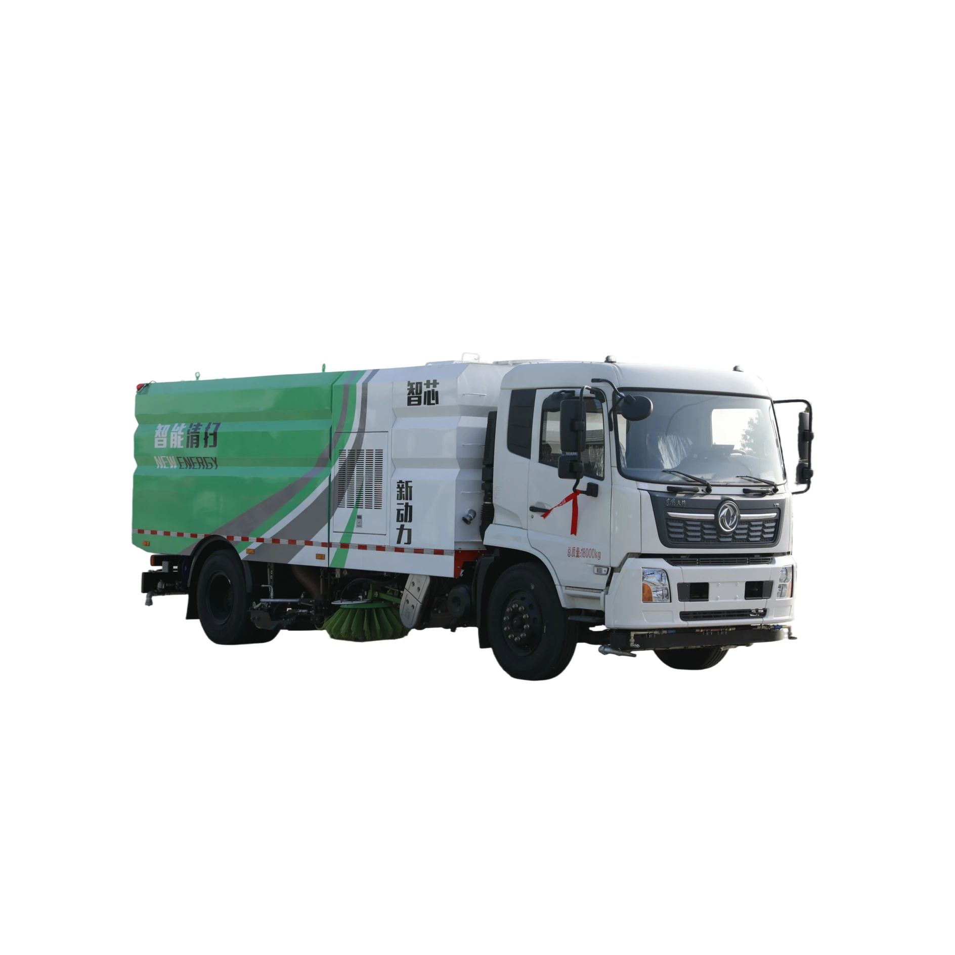 CLW5180TXSD6 Vehículo lavapisos y barredoras de Tianjin Dongfeng con bomba de engranaje del motor 18000kg Origen Hubei 1 año de garantía