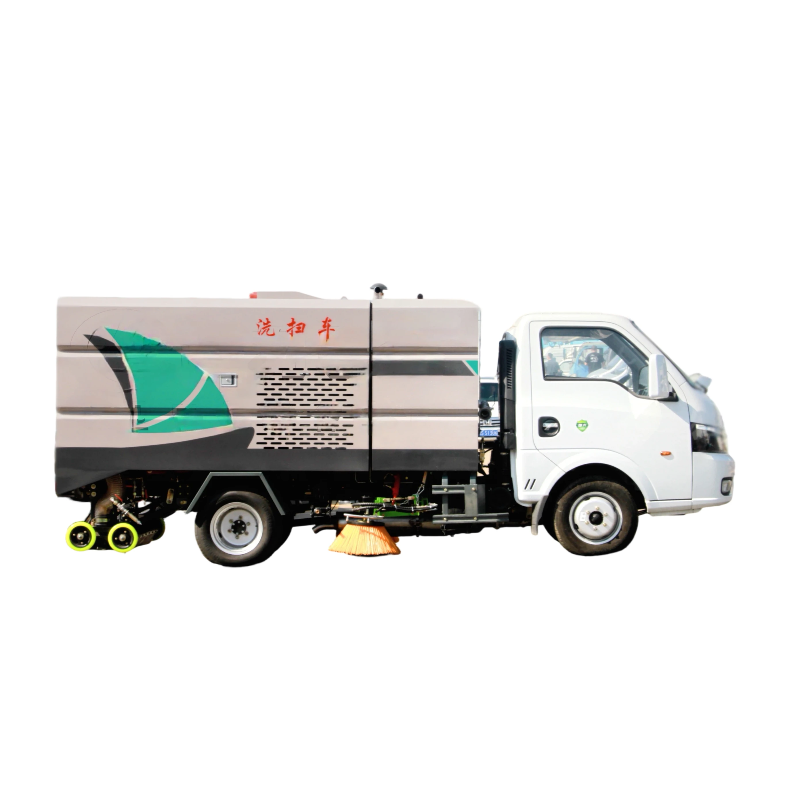 CLW5040TXSBSL Dongfeng Tuyi Series Vehicle Washing and Sweeping Machine with Blue License Plate Engine-Powered Pump Gear System en Español