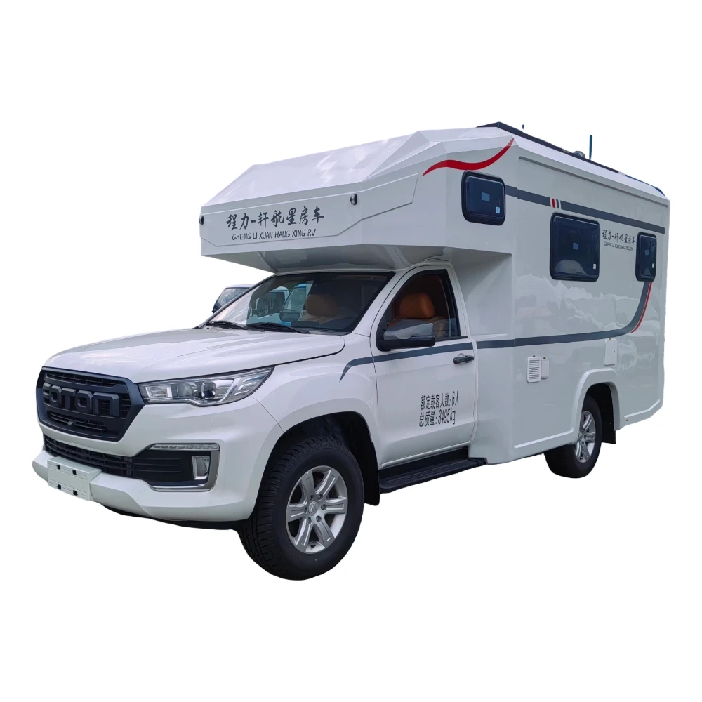 Camión pick-up de tracción en las cuatro ruedas automático de transmisión futian furgoneta de acampada
