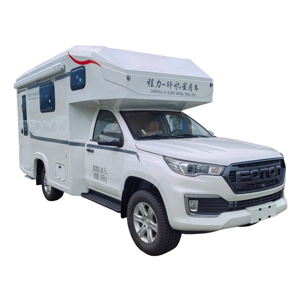 Camión pick-up de tracción en las cuatro ruedas automático de transmisión futian furgoneta de acampada