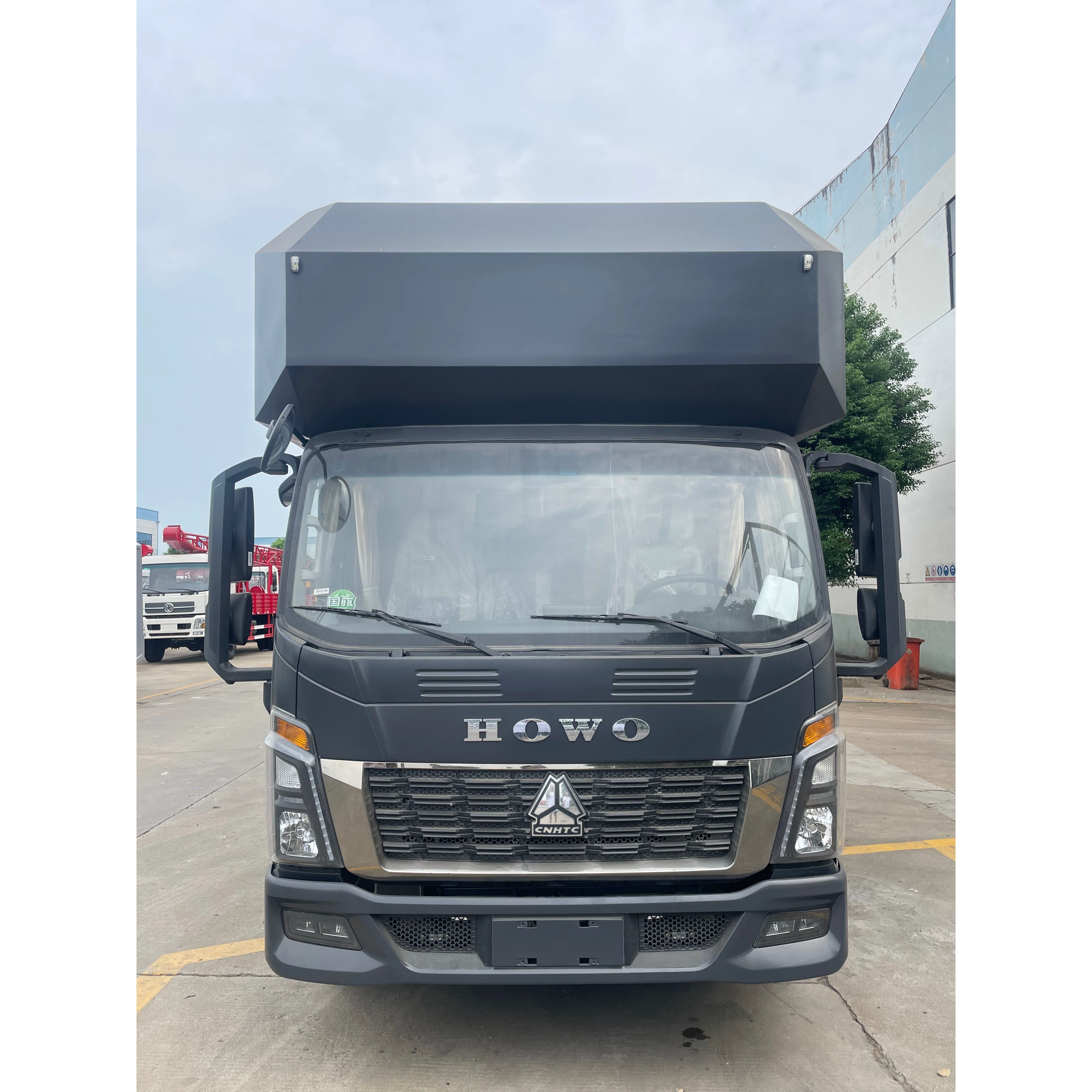 【Haowo of Hongqi】 Motocasa gris de dos capas elevadora