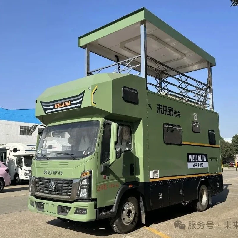 Venta directa de RVs por fábrica de Chengli con modelo de techo elevado Sinotruk Haowo