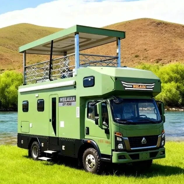 Venta directa de RVs por fábrica de Chengli con modelo de techo elevado Sinotruk Haowo
