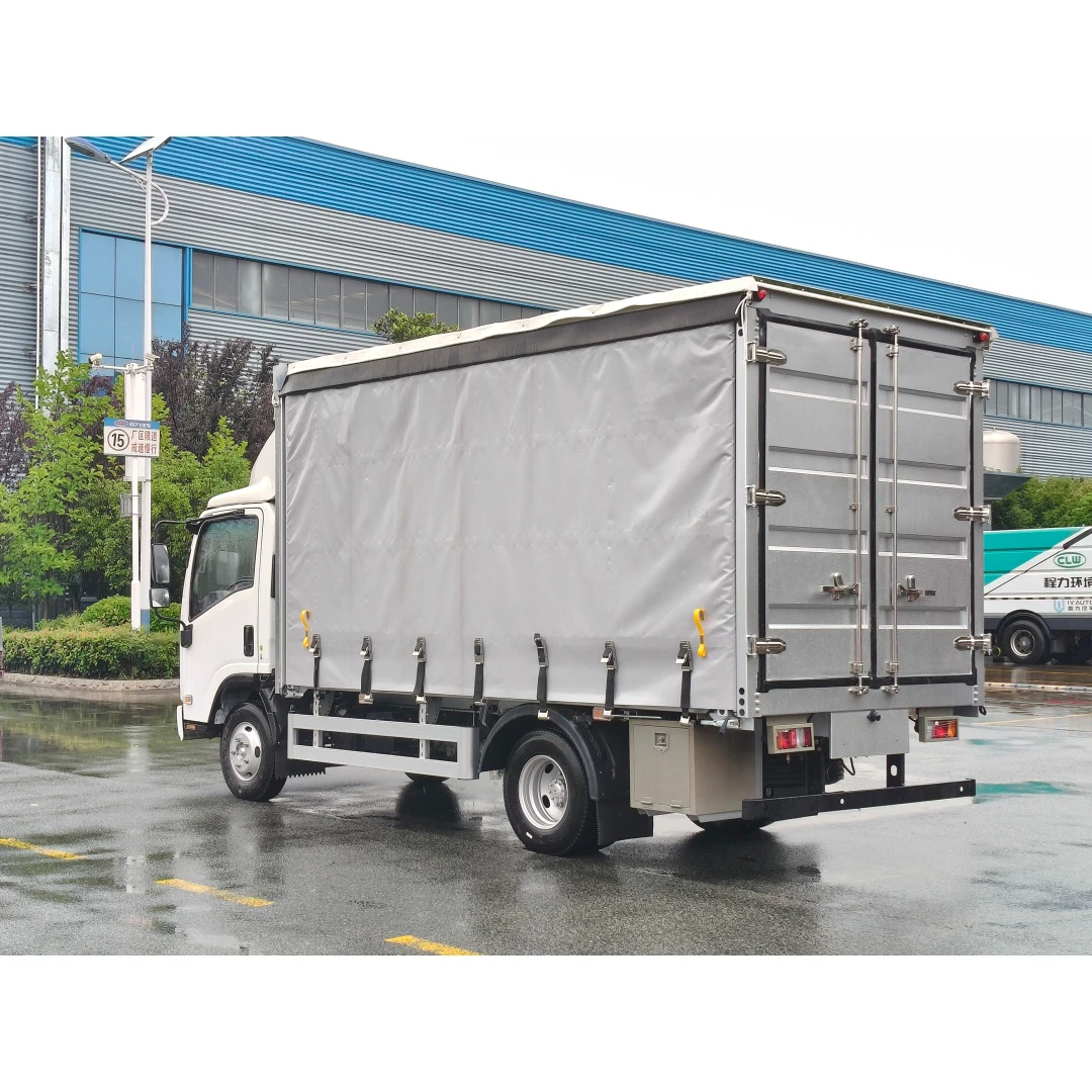 Vehículo de cortinas laterales chengli Isuzu KV100