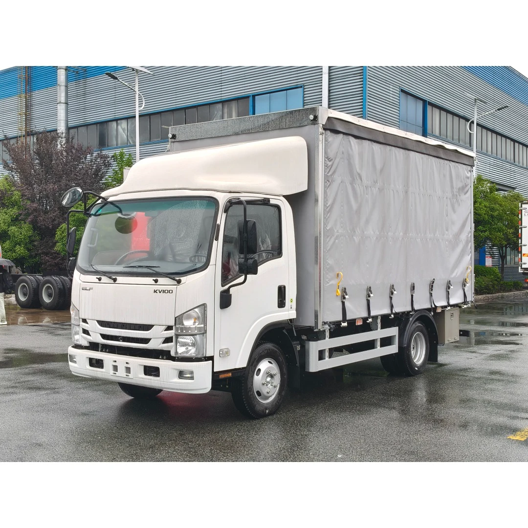 Vehículo de cortinas laterales chengli Isuzu KV100