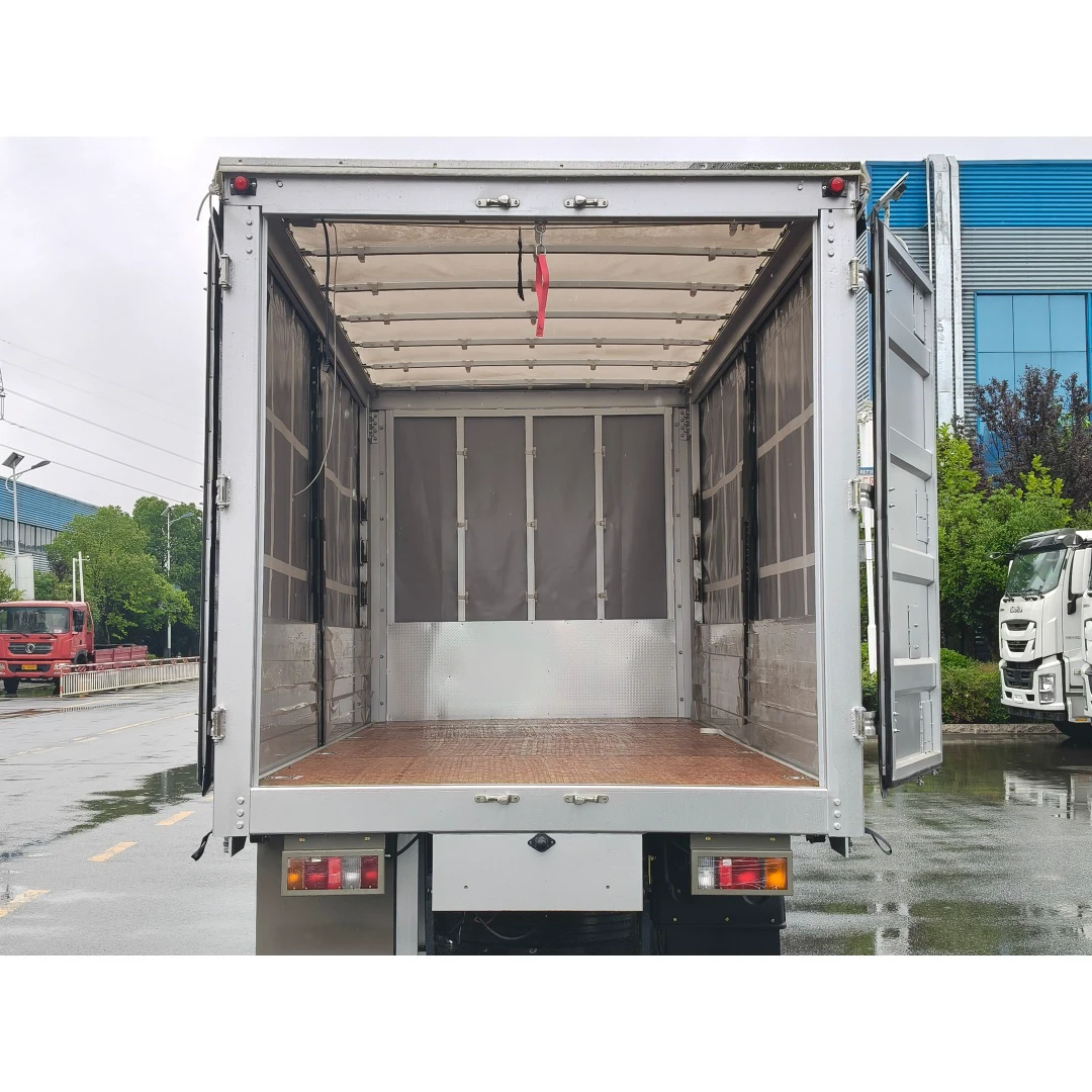 Vehículo de cortinas laterales chengli Isuzu KV100
